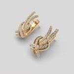 High Demand 18K Rose Gold Diamond Stud Earrings Delicate Everyday Sparkle for Birthday Graduation Other Special Occasions Sale