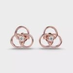 Gold Luxury VS Clarity Lab Grown Round Diamond Hoop Custom Party Wear Earring For Women