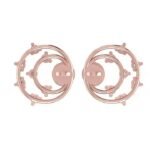 Customized Rose Gold Diamond Earrings for Anniversary Engagement Gift Party and Wedding Occasion Diamond Earrings