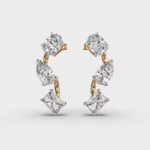 New Arrival Diamond Studs Earring for Women Wear Moissanite Earrings for Export Sale from Indian Supplier