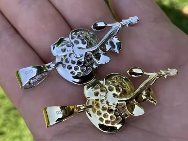 Unique Trendy pendant Exaggerated Round Shape Fully Iced Out Sterling Custom Hip Hop Pendant for Rapper from Indian supplier