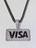 Unique Trendy Exaggerated Round Shape Fully Iced Out Sterling Silver Custom Hip Hop Pendant for Rapper from India