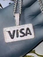 Unique Trendy Exaggerated Round Shape Fully Iced Out Sterling Silver Custom Hip Hop Pendant for Rapper from India