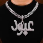 High Quality Men's Hip Hop Pendant Fully Iced baguette Cut Moissanite Diamond VVS1 VVS Heavy Moissanite Diamond Necklace