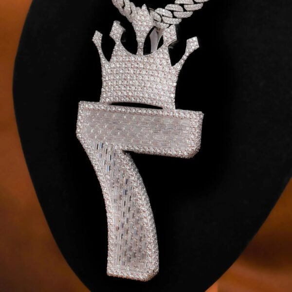 Gold Plated Iced out Pendant with Moissanite Diamond Hip-Hop Style Necklace for Men Fashionable Gift for Him