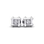 Trusted Supplier's Latest Design Diamond Stud Earrings for Women and Kids Silver Jewelry with Low Price and Small MOQ