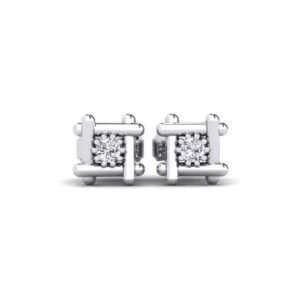Trusted Supplier's Latest Design Diamond Stud Earrings for Women and Kids Silver Jewelry with Low Price and Small MOQ