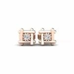 Trusted Supplier's Latest Design Diamond Stud Earrings for Women and Kids Silver Jewelry with Low Price and Small MOQ
