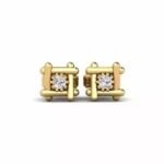 Trusted Supplier's Latest Design Diamond Stud Earrings for Women and Kids Silver Jewelry with Low Price and Small MOQ