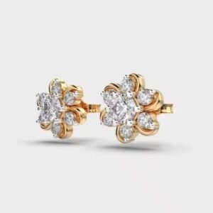 Moissanite Diamond Stud Earrings