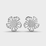 Religious Style Starry Night Fashion Stud Earrings with Moissanite for Engagement
