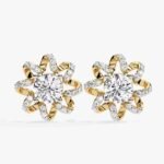 IGI CERTIFIED Solid Gold Diamond Stud Wedding Engagement Gift 18KT White Gold 0.80 ct Lab Grown Diamond Earring for Women