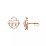 Luxury Women's Elegant Diamond Stud Earrings Winsome Jewelry Piece