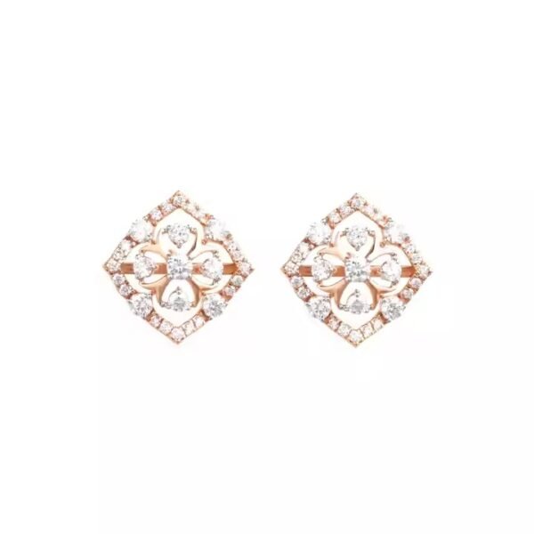 Luxury Women's Elegant Diamond Stud Earrings Winsome Jewelry Piece