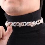 High Quality VVS Clarity Diamond Two-Tone Miami Hip Hop Infinity Necklace 14K/18K White Gold with Natural Inspired Star Rappers