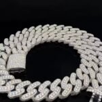 Customized Heavy Cuban Chain Link Necklace 10/14/18/24 mm Multicolored White Silver Gold Rhodium Diamond for Women Men Gift