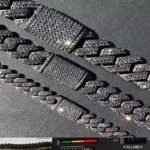 MOISSANITE 925 Sterling Silver Cuban Link Chain Necklace 8mm-12mm Strand 16"-30" Lengths Black Rhodium over Prong Cuban Link