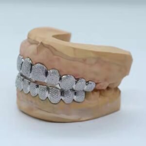 Hip-hop Grillz Moissanite Diamond Teeth Decoration Bling Out 925 Silver Teeth Handmade Shine Bright Teeth