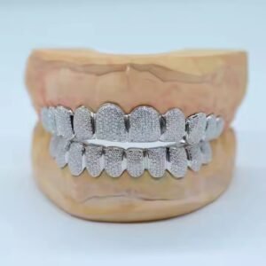 Moissanite Diamond Teeth Decoration Bling Out 925 Silver Teeth Handmade Shine Bright Teeth Hip Hop Iced Out Grillz