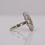 Customizable 14k Gold & 925 Silver Solitaire VVS Moissanite Engagement Wedding Ring Fine Jewelry Set with Trendy Fancy Design