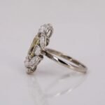 Customizable 14k Gold & 925 Silver Solitaire VVS Moissanite Engagement Wedding Ring Fine Jewelry Set with Trendy Fancy Design