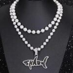 Custom 10mm 15mm Iced Necklace 925 Sterling Silver White Gold Plated Diamond Moissanite Cuban Link Chain From Indian Supplier