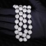 Custom 10mm 15mm Iced Necklace 925 Sterling Silver White Gold Plated Diamond Moissanite Cuban Link Chain From Indian Supplier